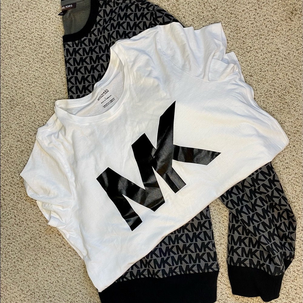 T-shirt and sweatshirt combo. Michael Kors like new.